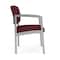 Lesro Lenox Steel Guest Chair, Wine/Mulberry (Red) Seat, Wine/Mulberry Back, 22.5 W 24.5 L 32 H LS1101 - alternate 3